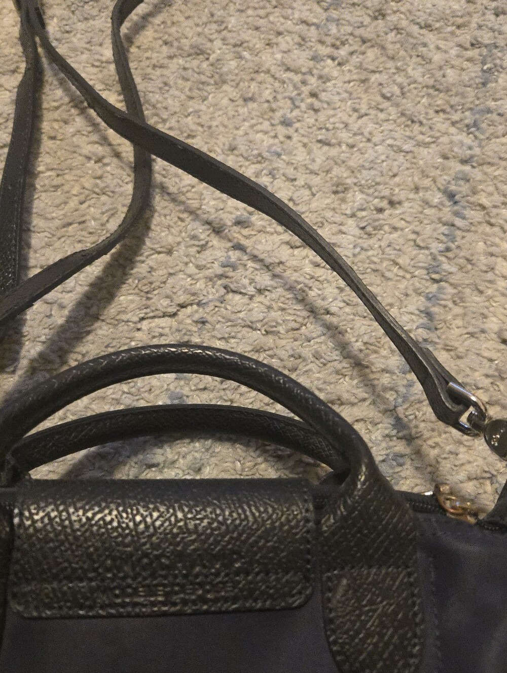 Longchamp Le Pliage Très Paris Limited Edition Mini Crossbody Bag Navy Blue - Picture 5 of 11